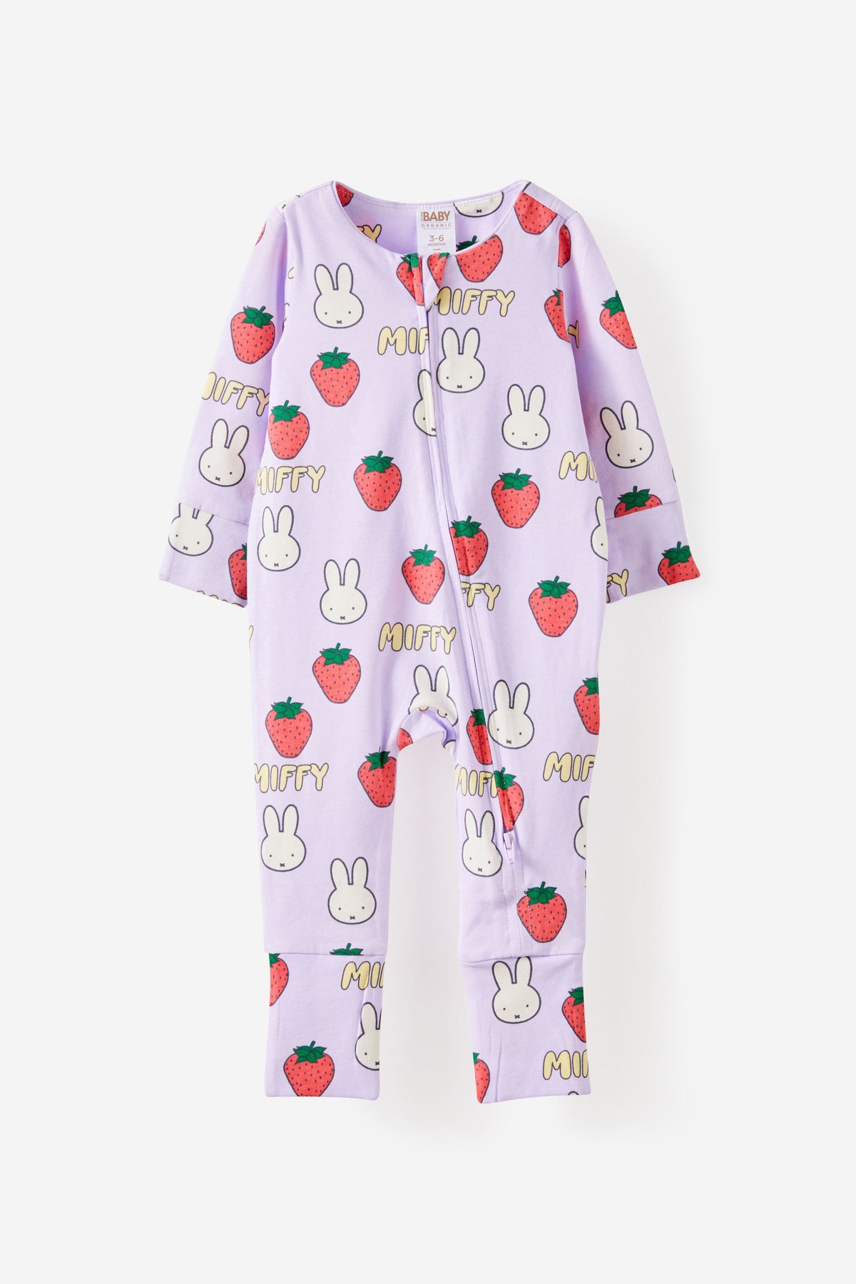 Miffy Long Sleeve Zip Romper
