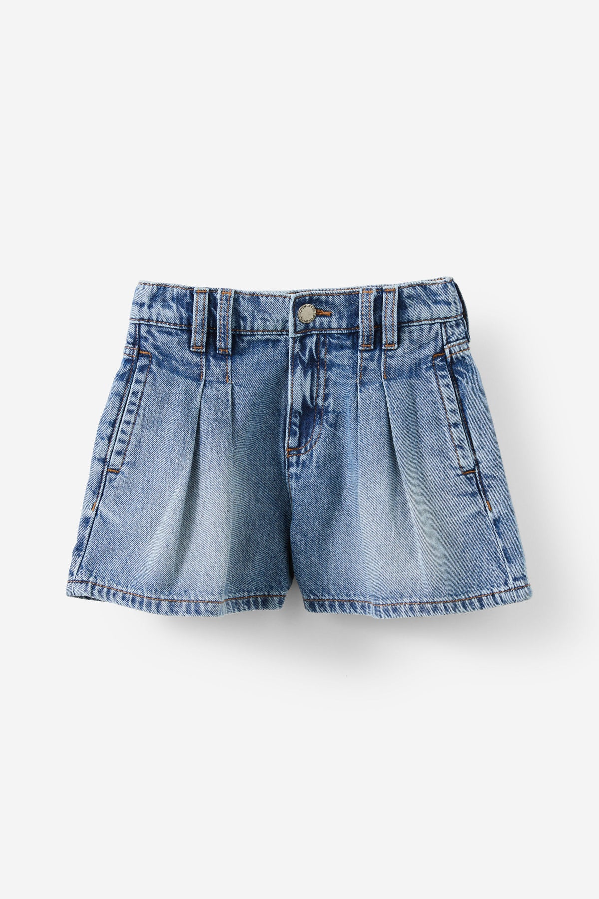 Sarai Pleat Front Denim Short