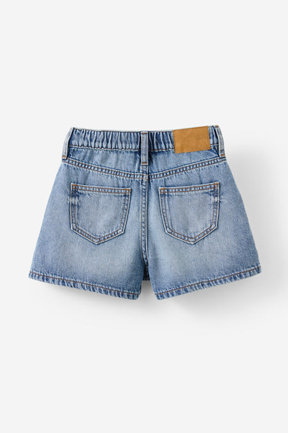 Sarai Pleat Front Denim Short