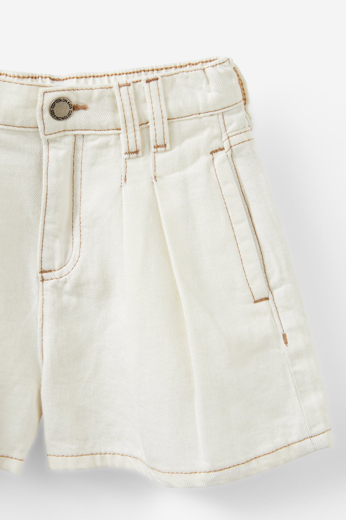Sarai Pleat Front Denim Short