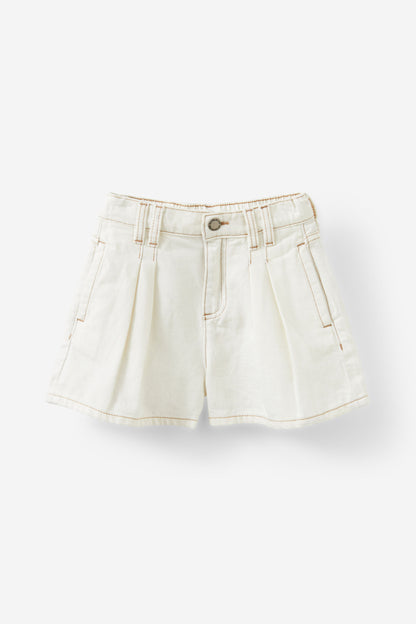 Sarai Pleat Front Denim Short