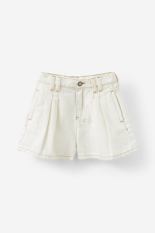 Sarai Pleat Front Denim Short