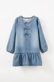 Betty Bow Front Denim Dress