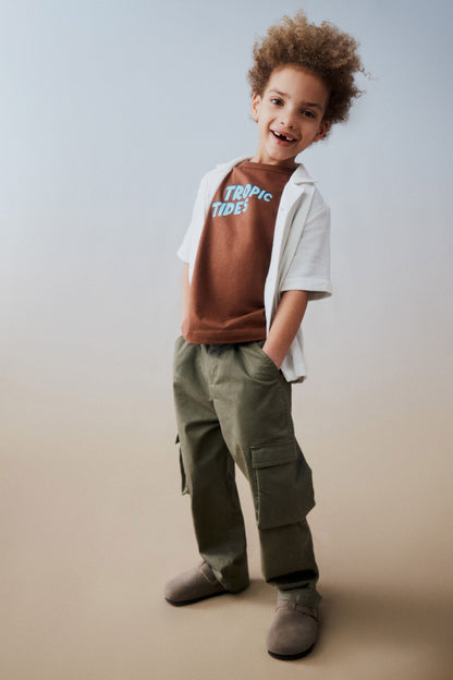 Pleat Front Cargo Pant