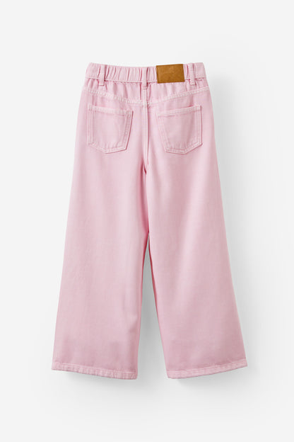 Pleat Front Relaxed Denim Jean