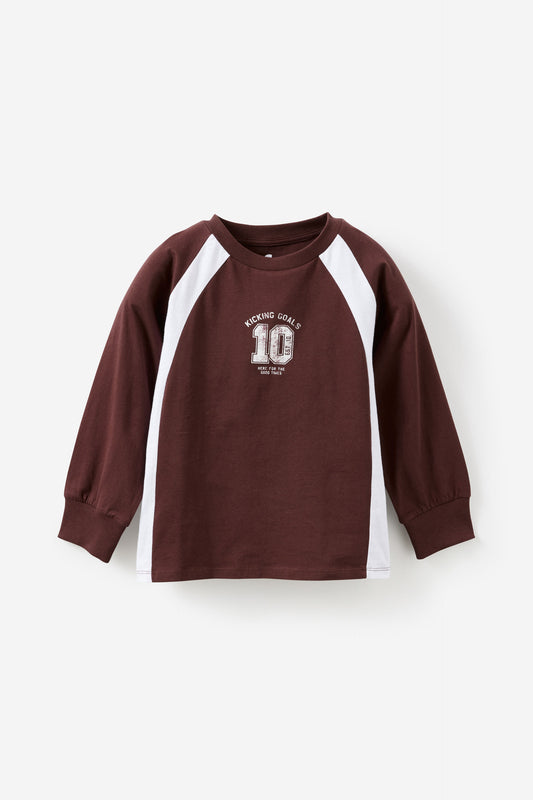 Moto Panelled Long Sleeve Tee