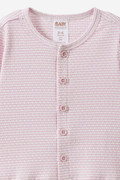 Organic Pointelle Cardigan