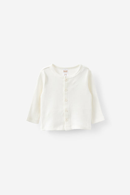 Organic Pointelle Cardigan