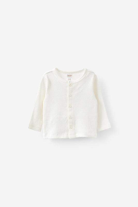 Organic Pointelle Cardigan
