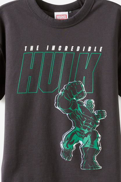 The Hulk Marvel Drop Shoulder SS Tee