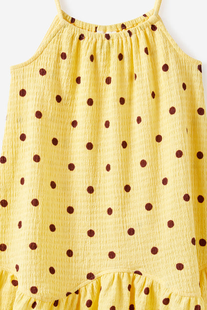 Hazel Scalloped Sleeveless Dress