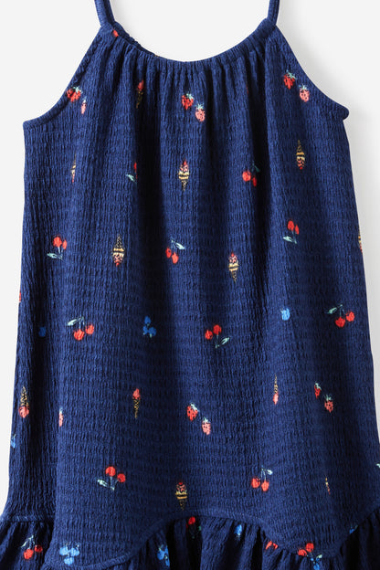Hazel Scalloped Sleeveless Dress