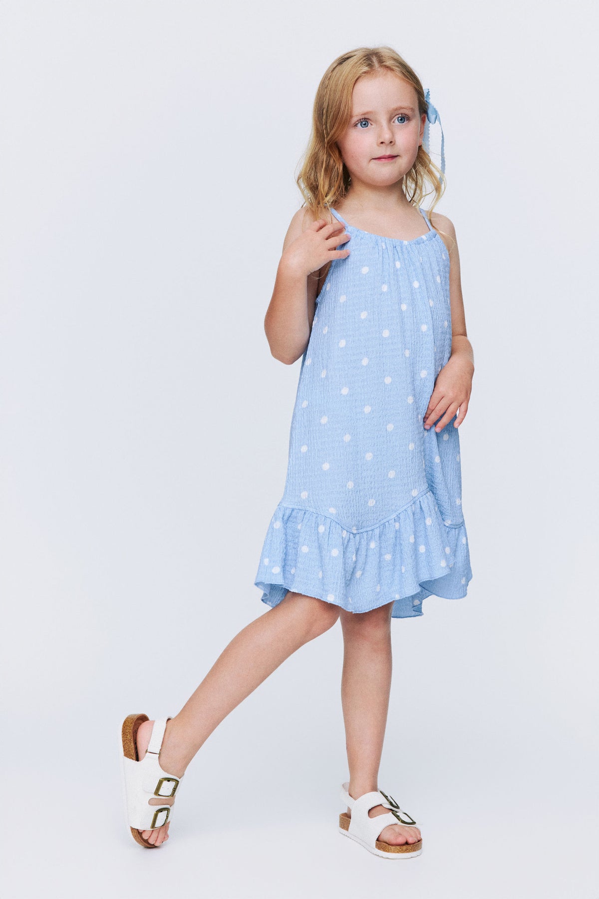 Hazel Scalloped Sleeveless Dress