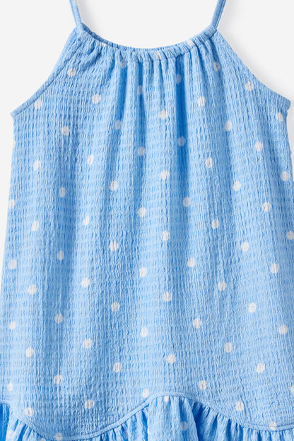 Hazel Scalloped Sleeveless Dress