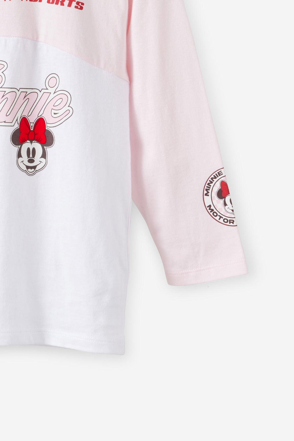 Mickey & Minnie Disney Long Sleeve Drop Shoulder Top