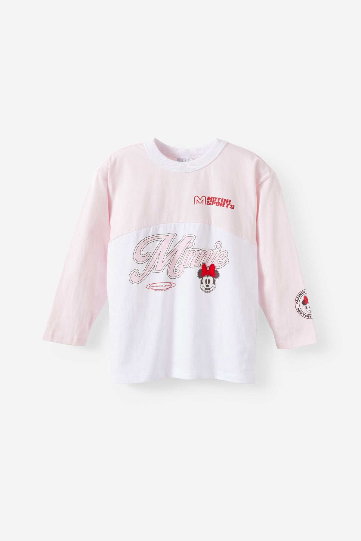 Mickey & Minnie Disney Long Sleeve Drop Shoulder Top