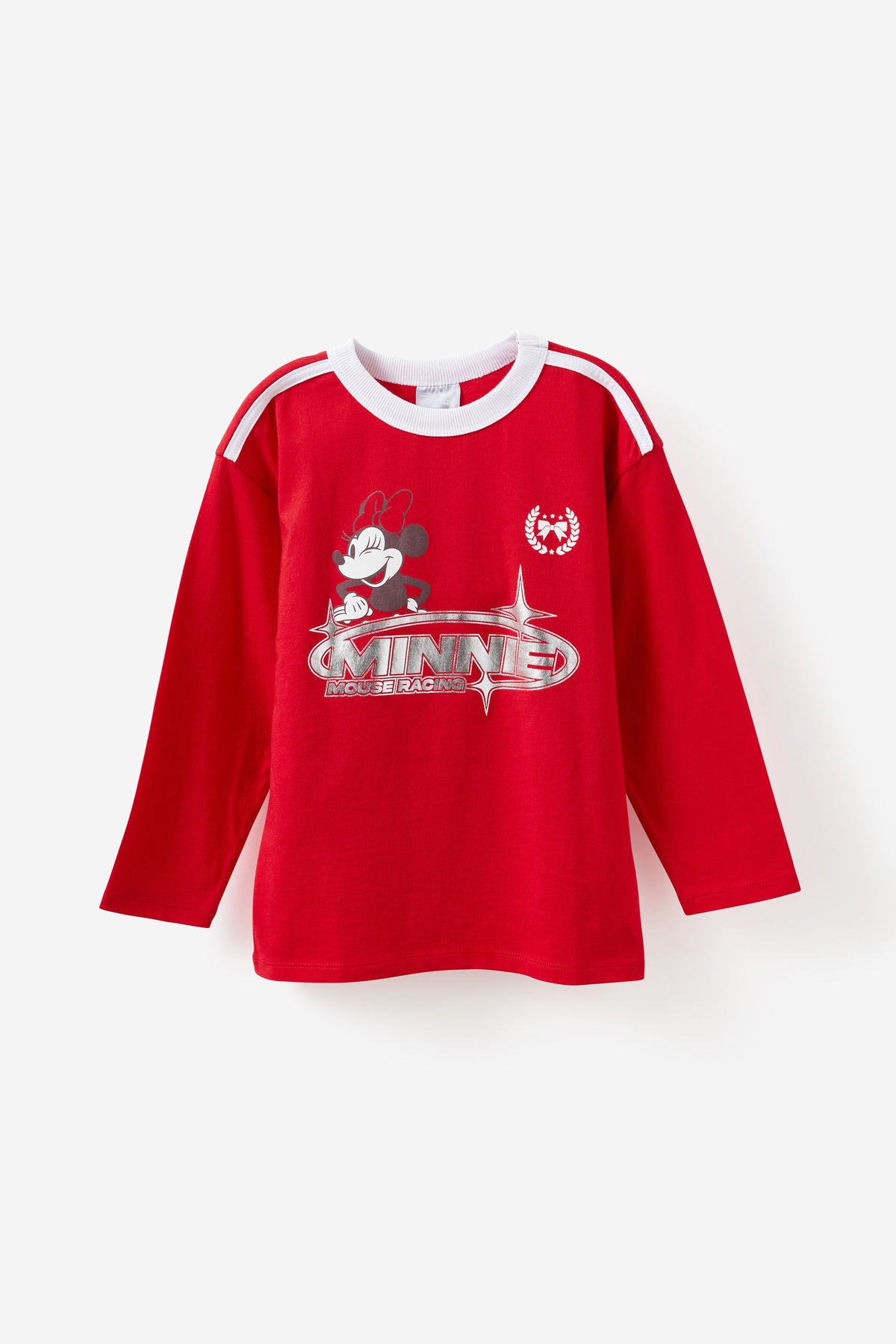Mickey & Minnie Disney Long Sleeve Drop Shoulder Top
