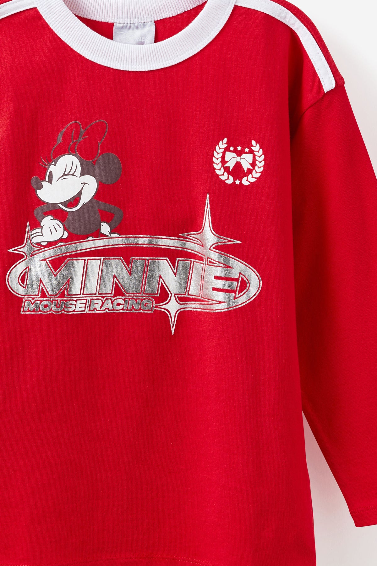 Mickey & Minnie Disney Long Sleeve Drop Shoulder Top