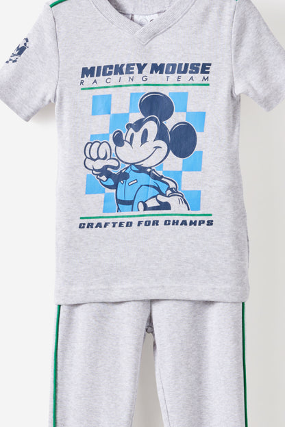 Mickey & Minnie Disney V Neck Short/Long Pyjama Set