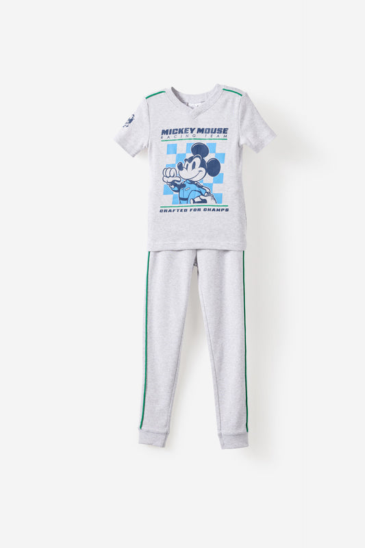 Mickey & Minnie Disney V Neck Short/Long Pyjama Set
