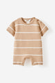 Organic Blend Knit Short Sleeve Playsuit