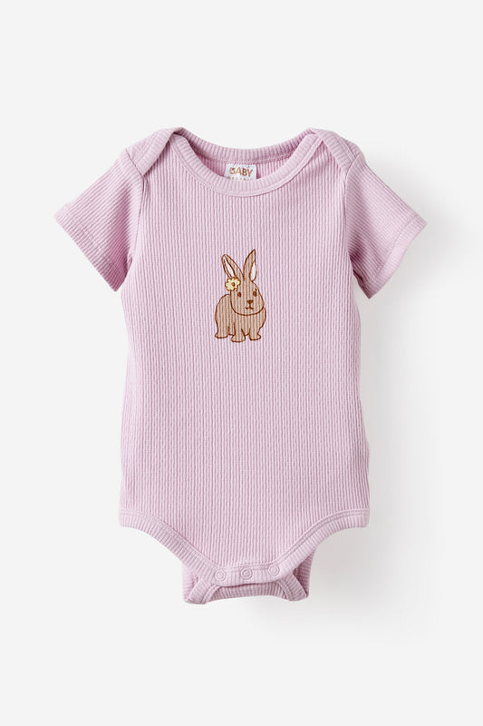 Organic Pointelle Short Sleeve Bubbysuit